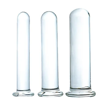 Noi cilindrice cristal anus jucarii 20/25/30mm sticlă anal plug dilatador anal, dop de fund jucarii sexuale pentru barbati sticlă anal dildo-uri