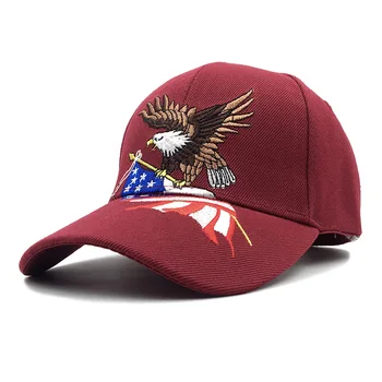 Noi Patriotic American Eagle și Steagul American de Baseball Capac statele UNITE ale americii Bald Eagle 3D Broderie Snapback Pălării Bărbați Capac