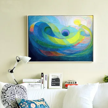 Nordic Panza Pictura Abstractă Pește Arta de Perete Tablou Canvas Poster Apă Decor de culoare Printuri Dormitor Decor Acasă