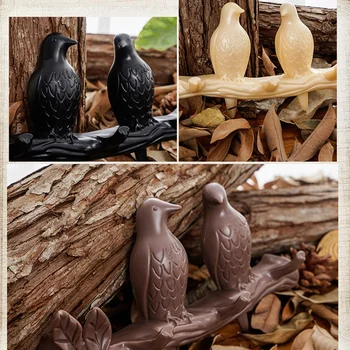 Nordic pasăre Mică, decorare cadru, montat pe perete, cuier, creativ perete stereo sculptura pasăre decor