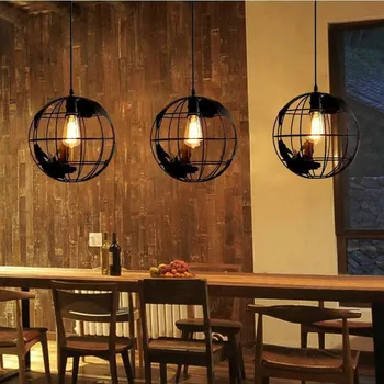 Nordic Pământ Pandantiv De Iluminat Restaurant Hanglamp Industriale Lampa Glob Decor Camera De Zi Copii Acasă Pandantiv Lumina Luciu De Prindere