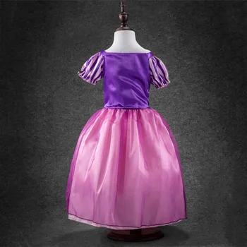 Nou pentru copii fete dress copilul cu dungi de imprimare printesa bling costume petrecere, rochie tutu costum printesa платье 40*
