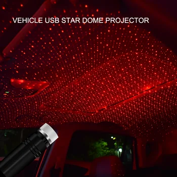 Noua Masina de Styling USB decoratiuni interioare Lumină de Stele Nori Laser Lampă Auto de Proiectie Reglabil Multiple Atmosfera Galaxy light