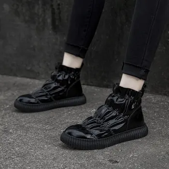 Noua Moda Cizme de Iarna pentru Femei 2020 Platforma de Ploaie Pantofi Impermeabil Argintiu Negru Botine Plus de Pluș Ține de Cald Botas