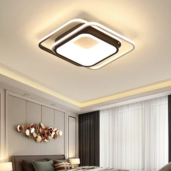 Noua, Moderna LED lumini plafon Cu Control de la Distanță Rotund/Pătrat Minimalism lampă de tavan Pentru Living, Dormitor, conduse de plafon lumina