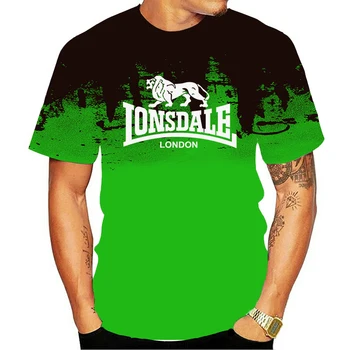 Noul T-Shirt de Top de vară de imprimare 3D funny T-shirt cu maneci scurte t-shirt pentru bărbați moda marca Lonsdale imprimare pentru bărbați T-shirt