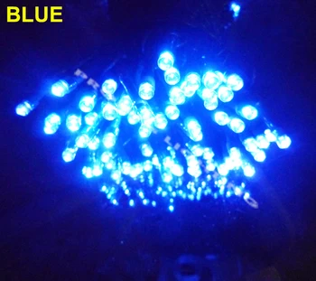 Noutatea solare 150LED crăciun șir de lumină led-uri de nunta de lumină colorate Navidad lampara LED 15+2 metri albastru alb galben RGB