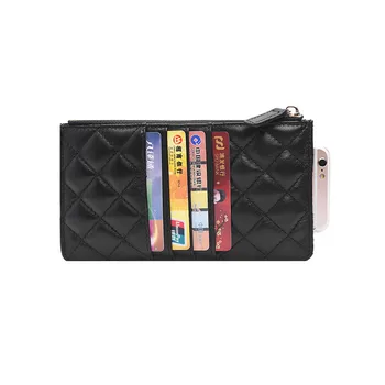 Nouă femei portofele brand de lux portofele designer geantă din Piele Subțire Portofel Subțire Și Poșete din piele de Oaie de sex Feminin Portofel Mobil