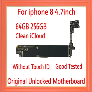 NU iCloud pentru iphone 8 Placa de baza cu Touch ID/Fara Touch ID,Original, deblocat pentru iphone 8 Logica bord cu Deplină Chips-uri