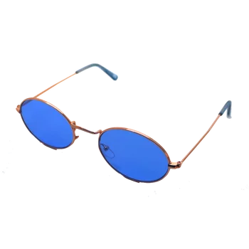 Ochelari de soare Retro, Hippie Oval Bărbat Femeie UV 400 albastru
