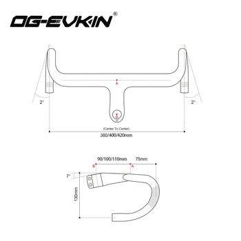 OG-EVKIN HB-1300 de Carbon Drum Integrat Ghidon OD2 28.6/31.8 mm Ghidon De Sosea Biciclete ghidon Biciclete Piese