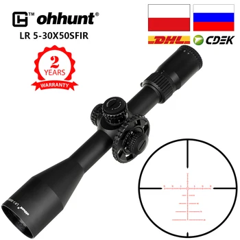 Ohhunt LR 5-30x50 SFIR domeniul de Aplicare de Vânătoare Tactice de Sticlă Gravat Reticul Iluminare Rosu Partea de Paralaxă Turnulete de Blocare a Reseta Riflescope