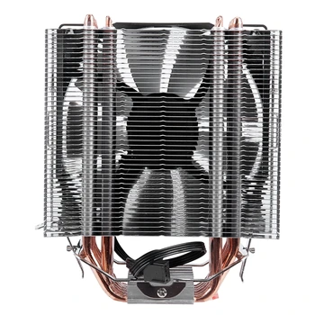 Om de ZĂPADĂ 4PIN CPU cooler 6 heatpipe Unic de răcire ventilator de 12cm fan LGA775 1151 115x 1366 suport AMD