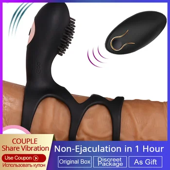 Omysky 10 Viteza Vibrator Adult Penisului, Intarzierea Ejacularii G Spot Stimulator Clitoridian Cu Telecomanda Wireless Câteva Jucării Sexuale