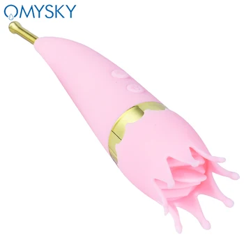 OMYSKY G Spot Stimulator Clitoris Jucarii Sexuale Pentru Femei cu Ultrasunete de Înaltă Frecvență Vibrator pentru Adult Clitorisul cu Limba Sex Vibrator
