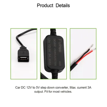 Onever 15W USB Adaptor de Tensiune Convertor 12V la 5V 3A 15W USB DC-DC Buck Converter Pas în Jos Module Accesorii Auto