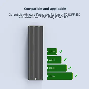 ORICO M. 2 NVME Cabina USB C Gen2 10Gbps PCIe SSD Caz M2 SATA unitati solid state USB Caz 10Gbps SSD Cutie Pentru 2230/2242/2260/2280 SSD