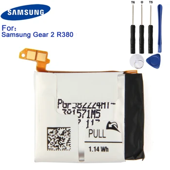 Original Baterie Samsung Gear 2 SM-R380 Pentru Samsung Gear2 R380 SMR380 SM-R381 Autentic Înlocuire Baterie 300mAh