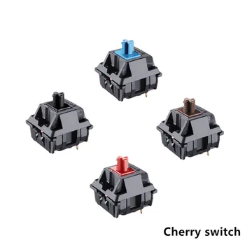 Original Switch-uri Cherry MX Tastatură Mecanică a Comutatorului de Argint MX Brown Albastru Comutator 3-pin Cireșe Luminoase Comutator
