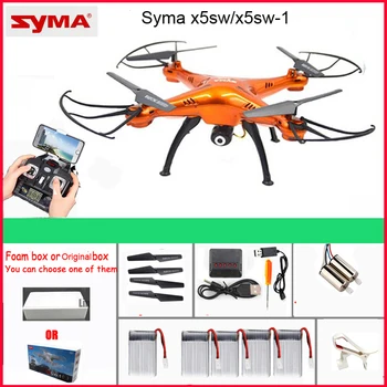 Original SYMA X5SW / X5SW-1 fpv WiFi Quadcopter Drona cu Camera fără cap Timp Real de control de la distanță Elicopter RC jucarii