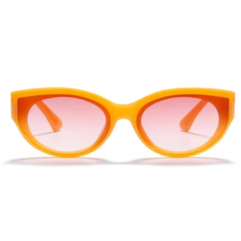 Oulylan Ochi de Pisica ochelari de Soare Femei Vintage Mici Ochelari de Soare Femei la Modă Verde Fluorescent Petrecere UV400 Ochelari
