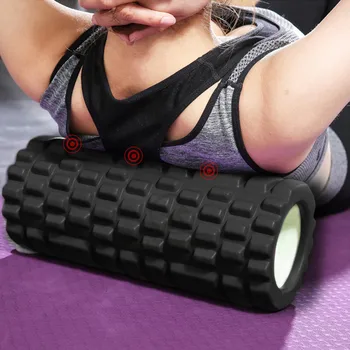 Outtobe Yoga Coloana Rola de Spuma EVA Roata Echipamente de Fitness Pilates Musculare Masaj cu Role de Yoga Stick (33 x 14 CM) pentru Gimnastică Yoga
