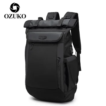 OZUKO Barbati Rucsac de Călătorie Casual de Încărcare USB Geanta de Laptop Pack pentru Om Impermeabil Adolescente Ghiozdan Mare Capacitate, Saci de Mochilas