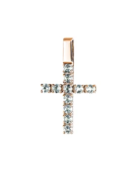 Pandantiv cruce samorodki bijuterii, argint 925pr, placare aurire