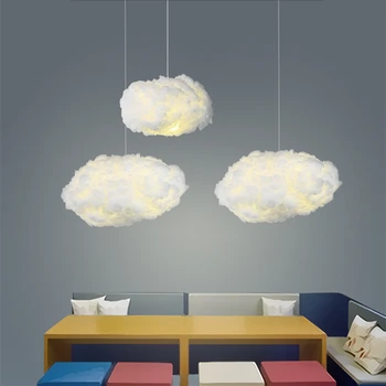Pandantiv Modern Led Lampă Agățat De Iluminat Living Dormitor Camera Pentru Copii Decor Interior Nor Suspensie Candelabru Lumini