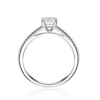 PANSYSEN Clasic 6MM Laborator Moissanite Diamond de Nunta Inele de Logodna pentru Femei Solid 925 Inel Argint Cadou de Ziua Îndrăgostiților