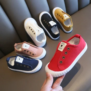 Pantofi Pentru Copii 2020 Coreean Primavara Toamna Largă Copii Baieti Adidasi Fete Alb Panza Pantofi Sneakes Copii Pantofi Casual Copilul