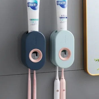 Pastă de tip automat pasta de dinti stoarcere dispozitiv set montat pe perete pasta de dinti suport periuta de dinti rack