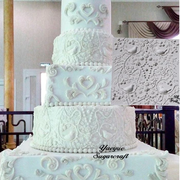 Pasăre Boder Tort de nunta de Decorare mucegai silicon fondante mucegai tort de decorare instrumente de ciocolata gumpaste mucegai