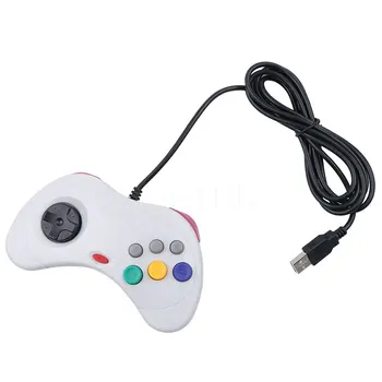 Pentru 16 biți MD Joc Mâner Pentru Sega Saturn Stil Jocuri Pe PC Joystick cu Fir Accesorii de Joc Gamepad Controler de Joc Clasic