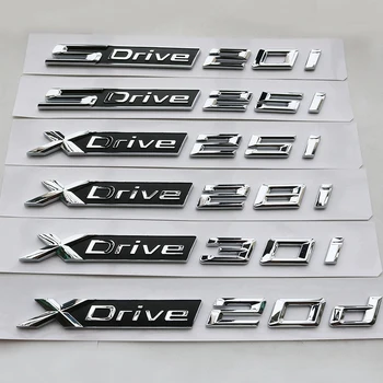 Pentru BMW Nou XDrive SDrive 18i 20i 25i 28i 30i 35i 40i 50Li 20d Amortizor Portbagaj Emblema, Insigna X1 X3 X4 X5 X6 X7 Styling Auto Autocolant