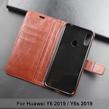 Pentru Huawei Y6 2019 / Y6s 2019 Flip Portofel din Piele PU Caz Acoperire