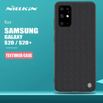 Pentru Samsung Galaxy S20 Plus Caz Nillkin 3D Texturate din Nailon PC Slim Capacul din Spate Margine Moale Caz de Telefon pentru Samsung S20/S20 PLUS Caz