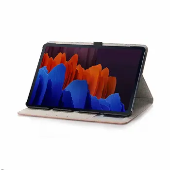Pentru Samsung Galaxy Tab S7 Caz 11 Inch 2020 SM-T870 SM-T875 Coque Harta Piele PU Tabletă Coajă de Protecție Flip Cover Stand+Pen