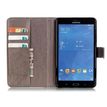 Pentru Samsung Galaxy Tab T230 Acoperi Fluture 3D de Înaltă Calitate din Piele Flip Wallet Shell Tab4 7 inch T231 T235 Stand Tableta Caz