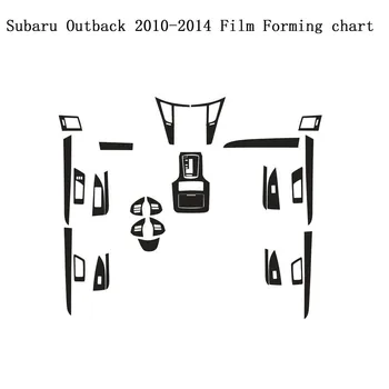 Pentru Subaru Outback 2010-autoadezive Autocolante Auto din Fibra de Carbon de Vinil autocolante Auto și Decalcomanii Auto Accesorii Coafura