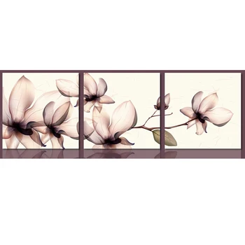 Perete Modular Stil de Imprimare Poze HD Pentru Living, 3 Buc/Buc Floare de Arta Canvas Tablou Modern-Cadru Decor
