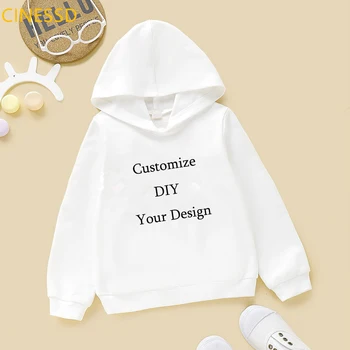 Personaliza DIY propriul design pentru copii hanorace alb roz galben capac de jachete de iarna pentru copii haine pentru copii teen top trening