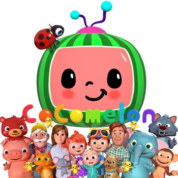 Personalizat Cocomelon Familie Fundaluri de Fotografie, Desene animate pentru Copii Petrecere de Aniversare pentru Copii Fundaluri Pentru Studio Foto 10x10ft