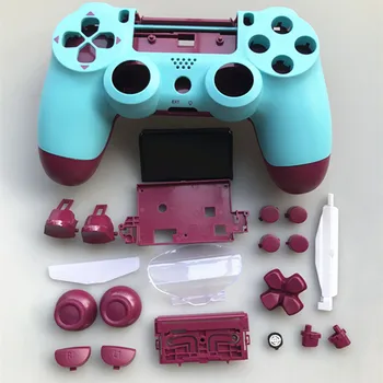 Personalizat Complet coajă și butoane mod kit Pentru jds 040 JDM 040 DualShock 4 pentru PlayStation 4 PS4 Pro Controller Locuințe Berry Albastru Caz
