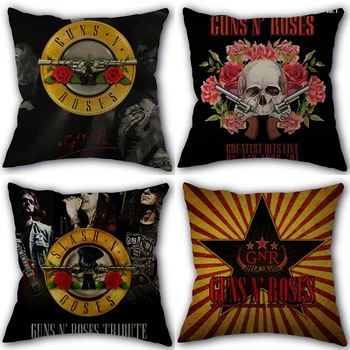 Personalizat Guns N Roses față de Pernă Înaltă Calitate Acasă Textile Bumbac Tesatura Lenjerie 45x45cm O Parte Decor Pernă Acoperă