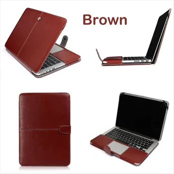 PFHEU,Pentru Apple Macbook Air 11 13 PU Geantă din Piele,noi Pro A1706 A1708 A1707,Pro Retina 12 13 15 inch,Flip Stand Laptop acoperi caz