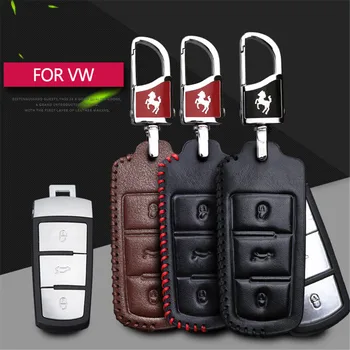Piele Auto Key Caz Acoperire Pentru Volkswagen Passat B6 B7 3C CC Maogotan R36 B5 B7L 2010 2011 2012 2013 Golf 4 5 6 7 MK7