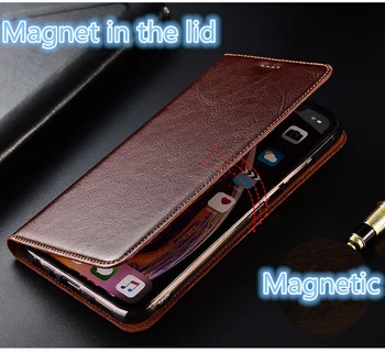 Piele naturala Magnetic Cazul în care Telefonul Sta Flip Cover Pentru OPPO Realme 6 Pro Telefon Sac Slot pentru Card de Suport Pentru OPPO Realme 6 Cazuri