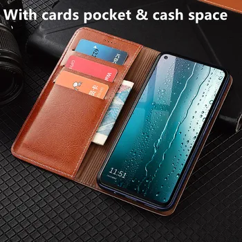 Piele naturala Magnetic Portofel Caz de Telefon Buzunar Pentru Card de Sony Xperia 10 II/Sony Xperia 1 II Telefon Sac Kickstand Toc Capac