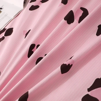 Pink Leopard de Imprimare de Seturi de lenjerie de Pat din Bumbac pentru femei Pat Set Carpetă Acopere Foaie de Pat Set de Acoperire față de pernă din Sud-estul Asiei stil